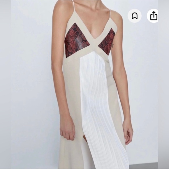 Zara pleated slip dress - Picture 5 of 9